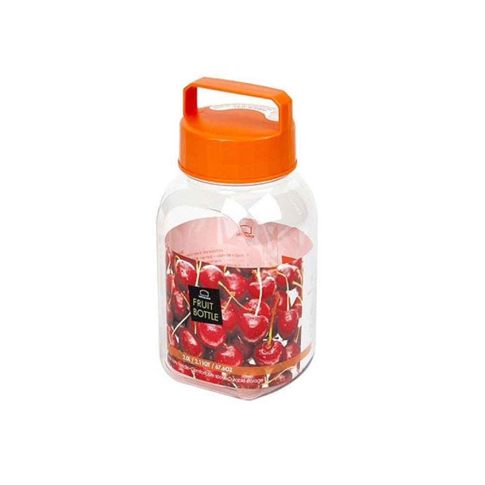 Bình Ngâm Nước Hoa Quả Fruit Bottle 2L - 127x104x248mm, 3 Màu (Xanh Lá, Ngà, Cam) - Locknlock -  HPP451, , large image number 2